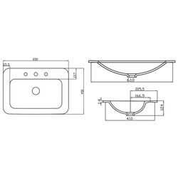 Умывальник Gural Vit Nova 650x450x124 (White) Thumb