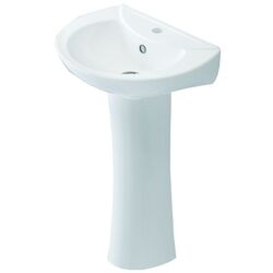 Умывальник с пьедесталом Idevit Gokkusagi 1701-04650S (White)