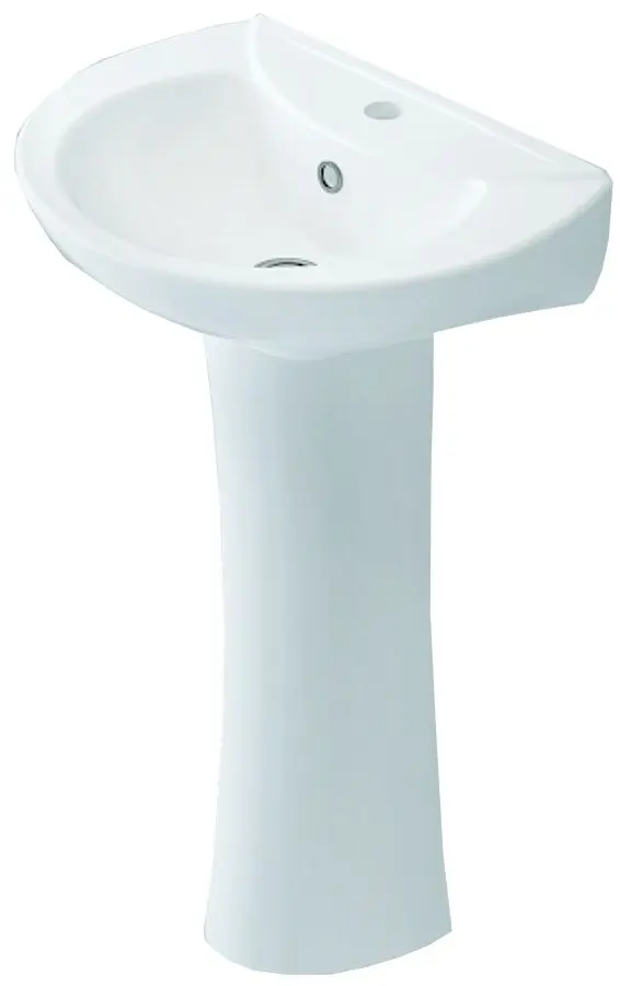 Умывальник с пьедесталом Idevit Gokkusagi 1701-04650S (White)