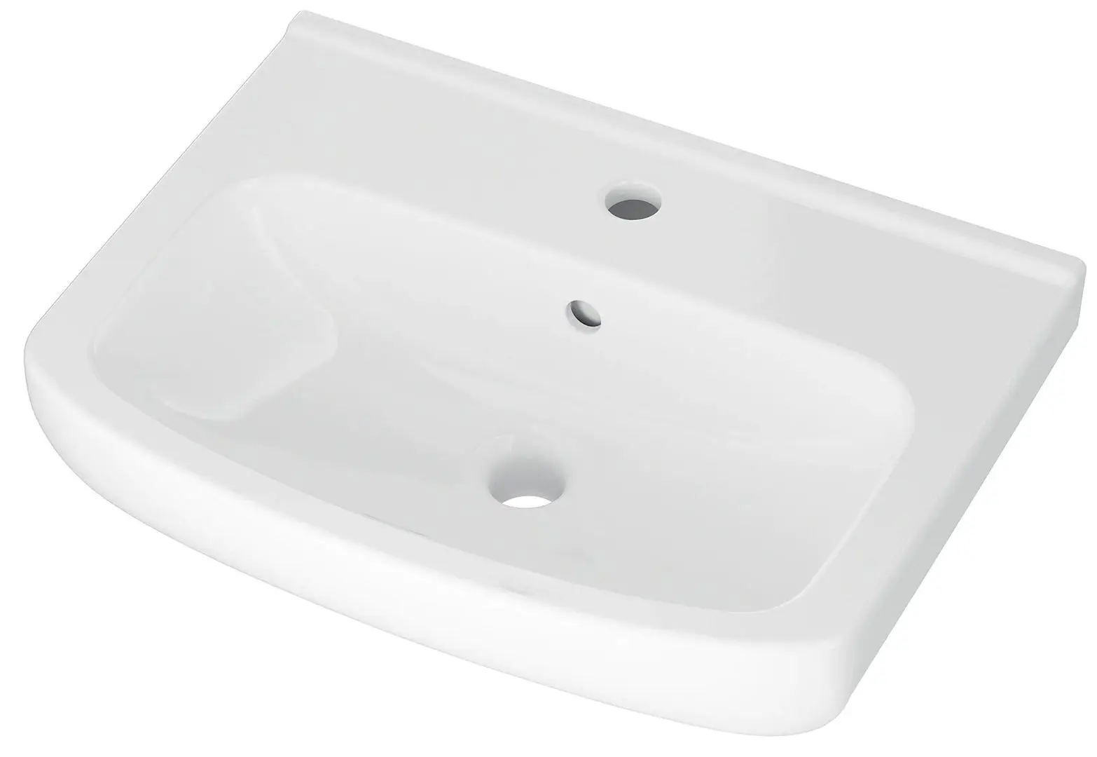 Lavoar Ikea Bjorkan baterie monocroma Pilkan 54x40 (Alb) - 2