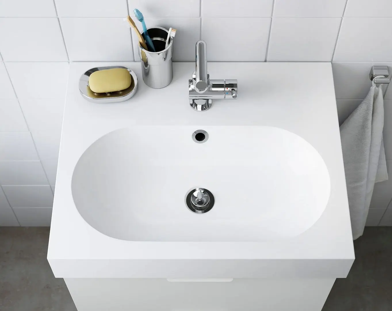 Lavoar Ikea Braviken 61x49x10 (Alb) - 2