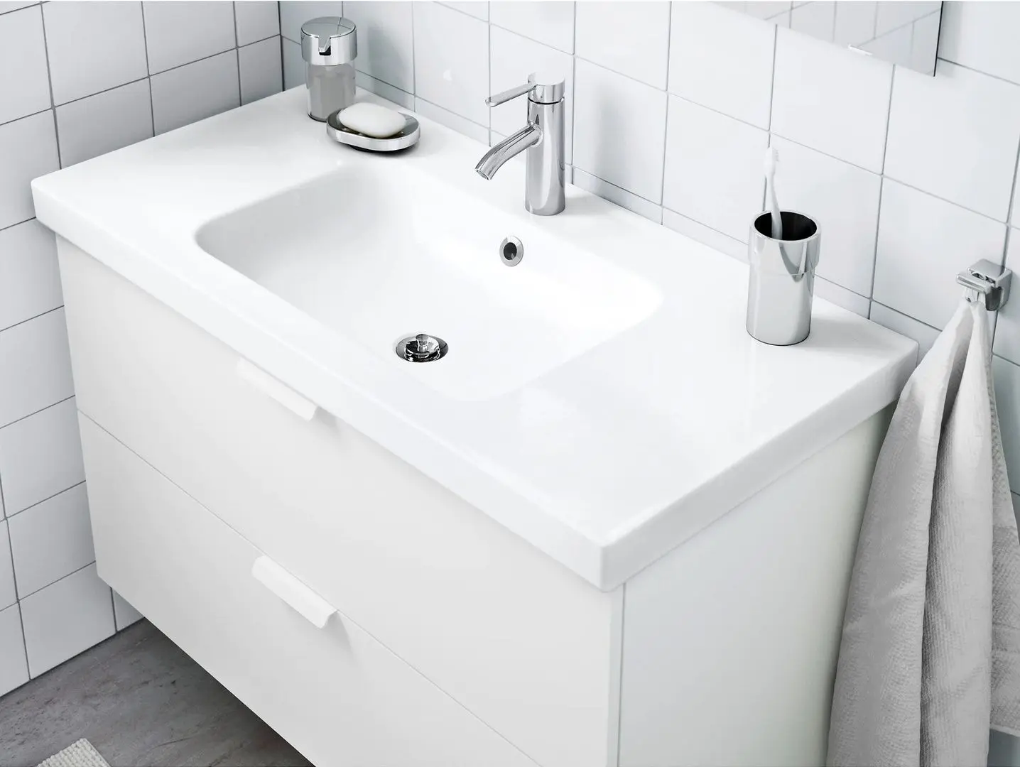 Lavoar Ikea Odensvik 103x49x6 (White) - 3