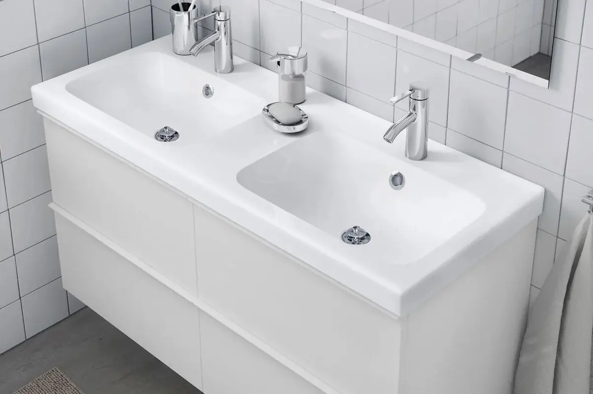 Умывальник Ikea Odensvik 123x49 (Белый) - 2