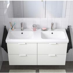 Умывальник Ikea Odensvik 123x49 (Белый) Thumb