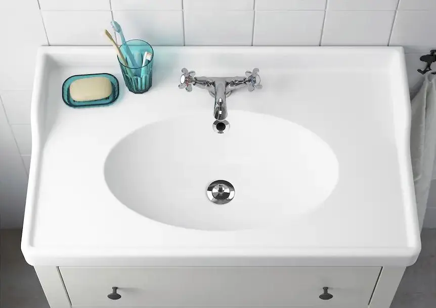 Умывальник Ikea Rattviken 82x49x6 (Белый) - 2