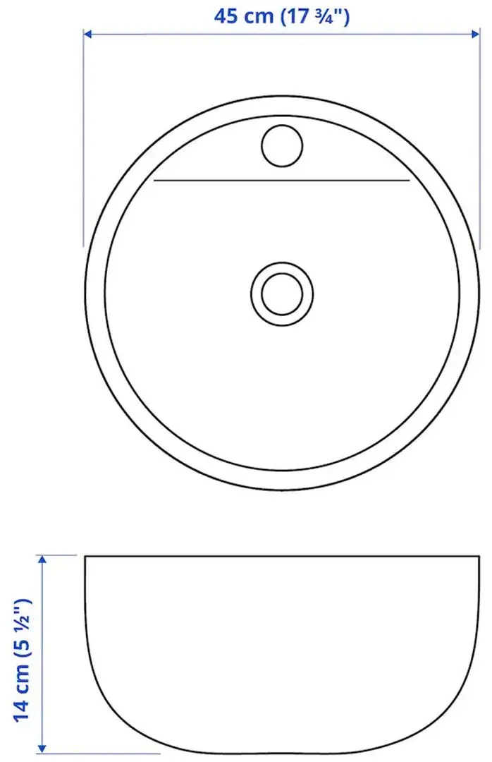 Умывальник Ikea Tornviken 45cm (White) - 3