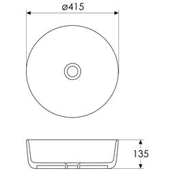 Умывальник Imprese Black Edge i11094 (White/Black) Thumb