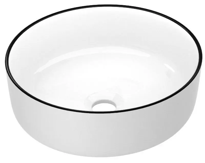 Умывальник Imprese Black Edge i11094 (White/Black)