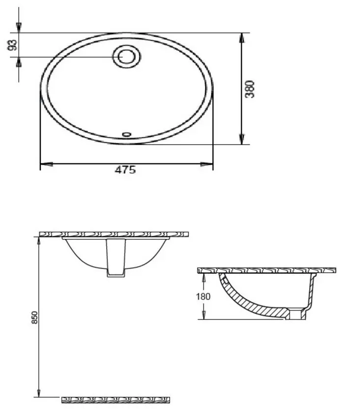 Умывальник Imprese c06900103OV (White) - 3
