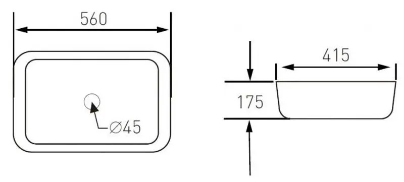 Умывальник Imprese i11056 (White) - 3