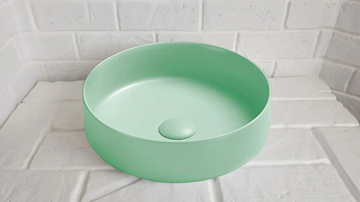 Умывальник Imprese i11102MGN (Matte Green) - 2