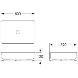 Умывальник Imprese i11127BM (Matte Black) Thumb
