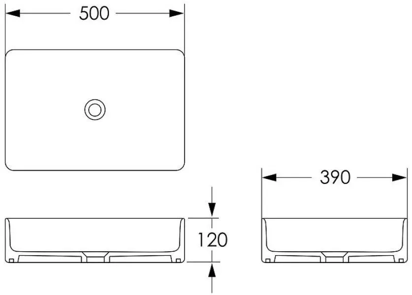 Умывальник Imprese i11127BM (Matte Black) - 3