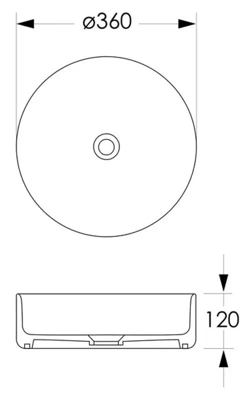 Умывальник Imprese i11252 (Grey/White) - 3