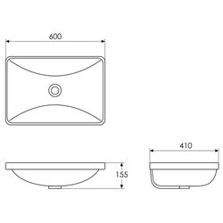 Умывальник Imprese i11445 (White) Thumb