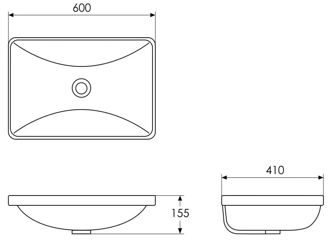 Умывальник Imprese i11445 (White) - 4