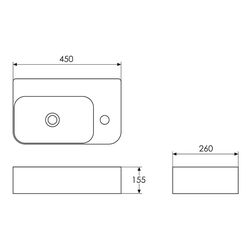 Умывальник Imprese i11511 (White) Thumb