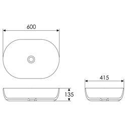 Умывальник Imprese Jess i11326 (White) Thumb