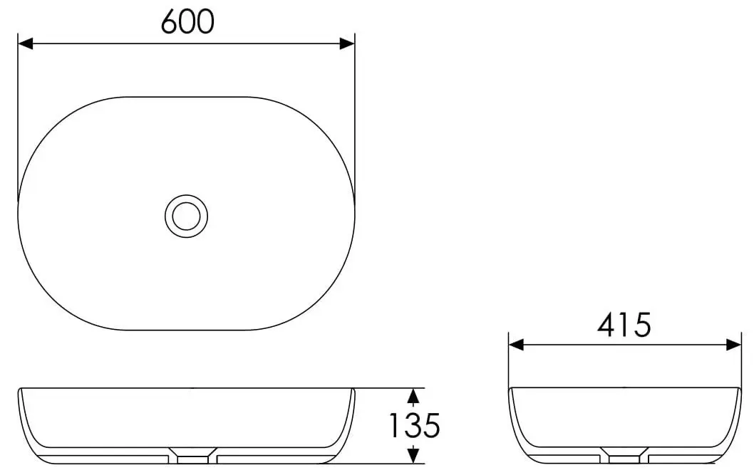 Умывальник Imprese Jess i11326 (White) - 3
