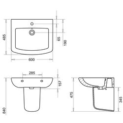 Lavoar Imprese Loreta i11029 (White) Thumb