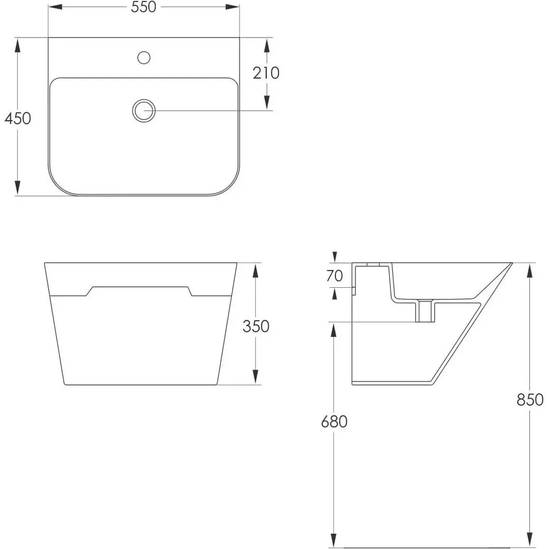 Умывальник Imprese Valtice i1104 (White) - 3
