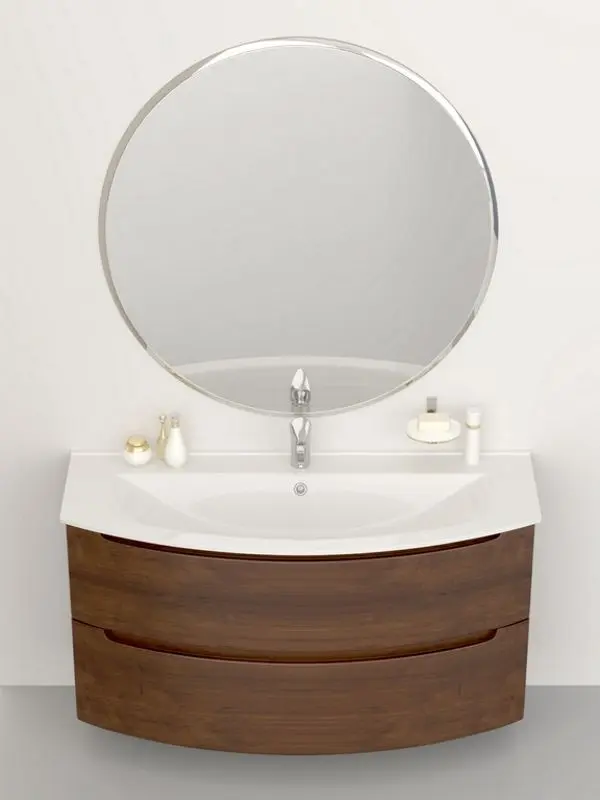 Умывальник Керамин Бари 120 (Белый) - 4