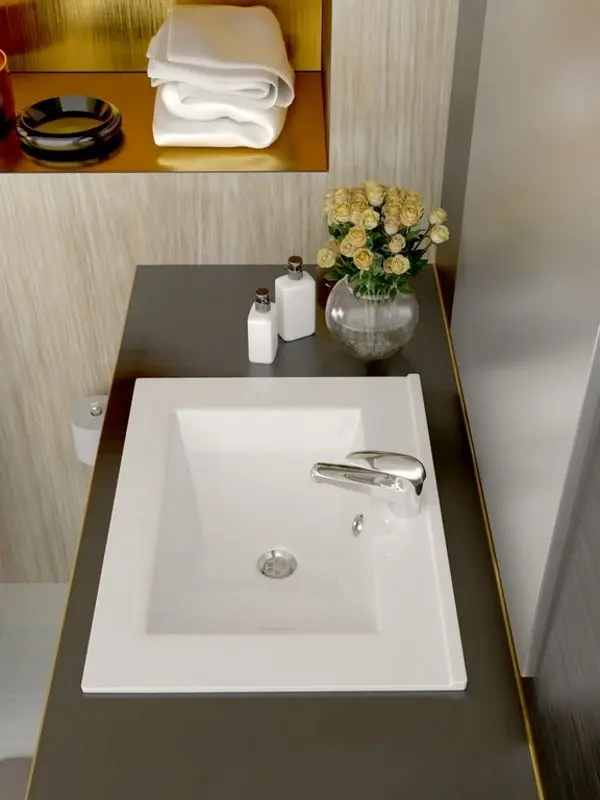 Умывальник Керамин Бергамо 60 (Белый) - 6