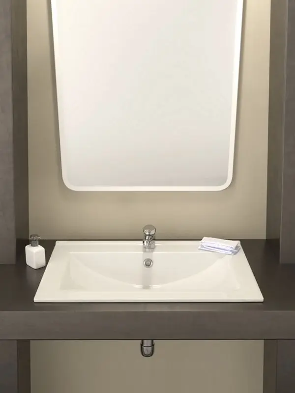 Умывальник Керамин Бергамо 60 (Белый) - 7