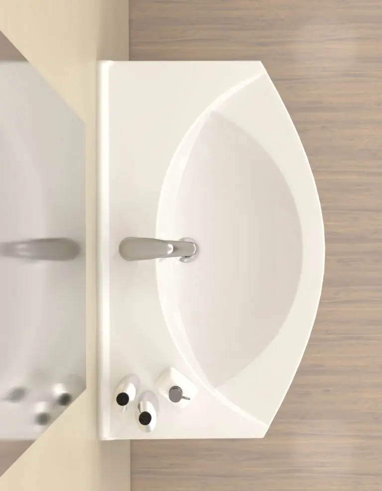 Умывальник Керамин Чезаро 80 (Белый) - 6