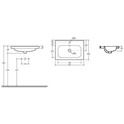 Умывальник Керамин Эридан 60 (Белый) Thumb