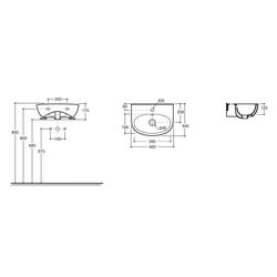 Умывальник Керамин Лаго 45 (Белый) Thumb