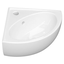 Умывальник Керамин Лаго угловой 45 (Белый) Thumb