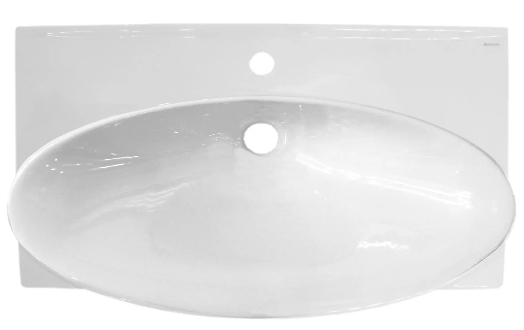 Умывальник Керамин Санти 70 (Белый) - 3