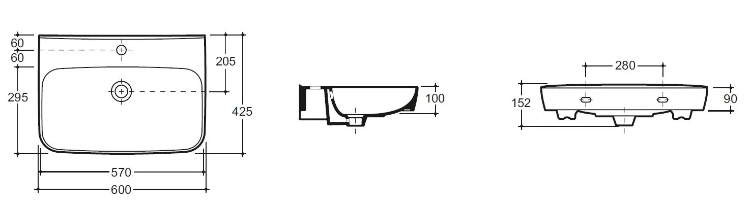 Lavoar Керамин Skandi 60 (White) - 4