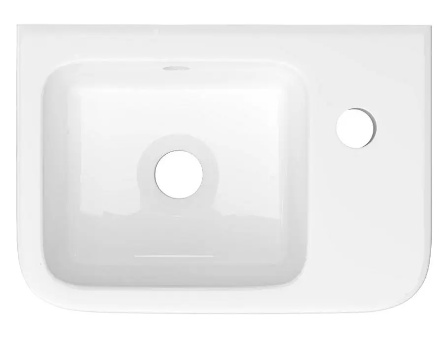Умывальник Керамин Сквэа 36 (Белый) - 3