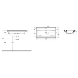 Умывальник Керамин Тобаго 80 (Белый) Thumb