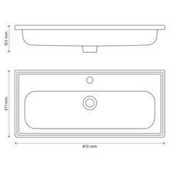 Умывальник Ladoga Towan 81.3 (White) Thumb