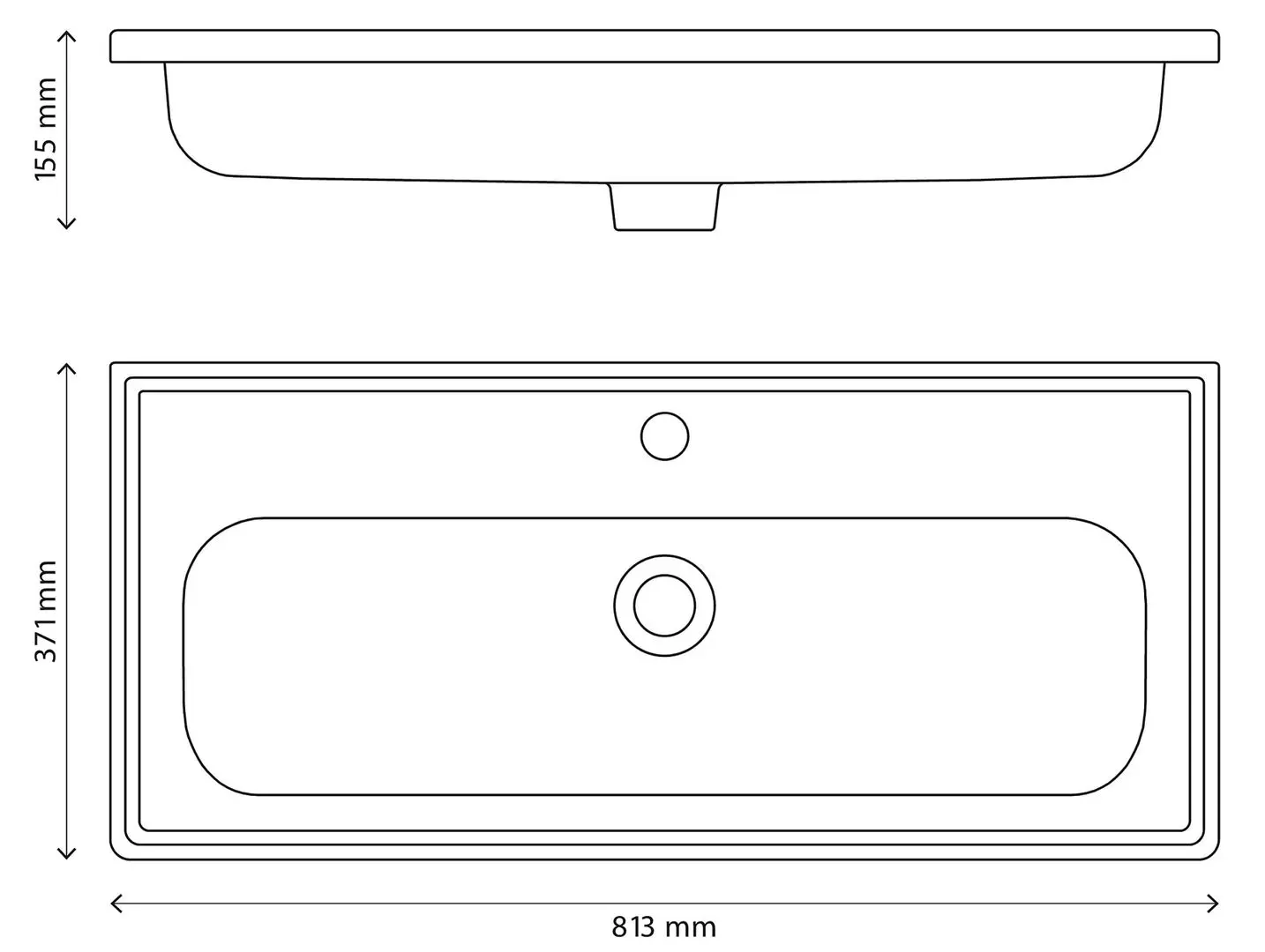Умывальник Ladoga Towan 81.3 (White) - 4