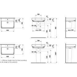 Умывальник Laufen Pro S 60x46.5 (White) Thumb