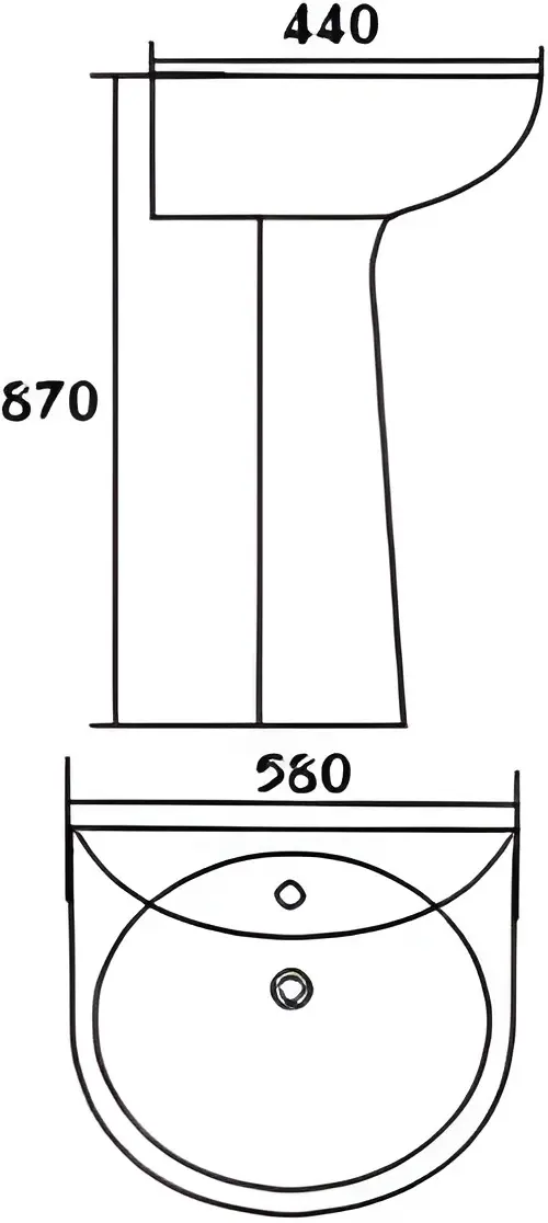 Умывальник Meitao MT 8228 (White)