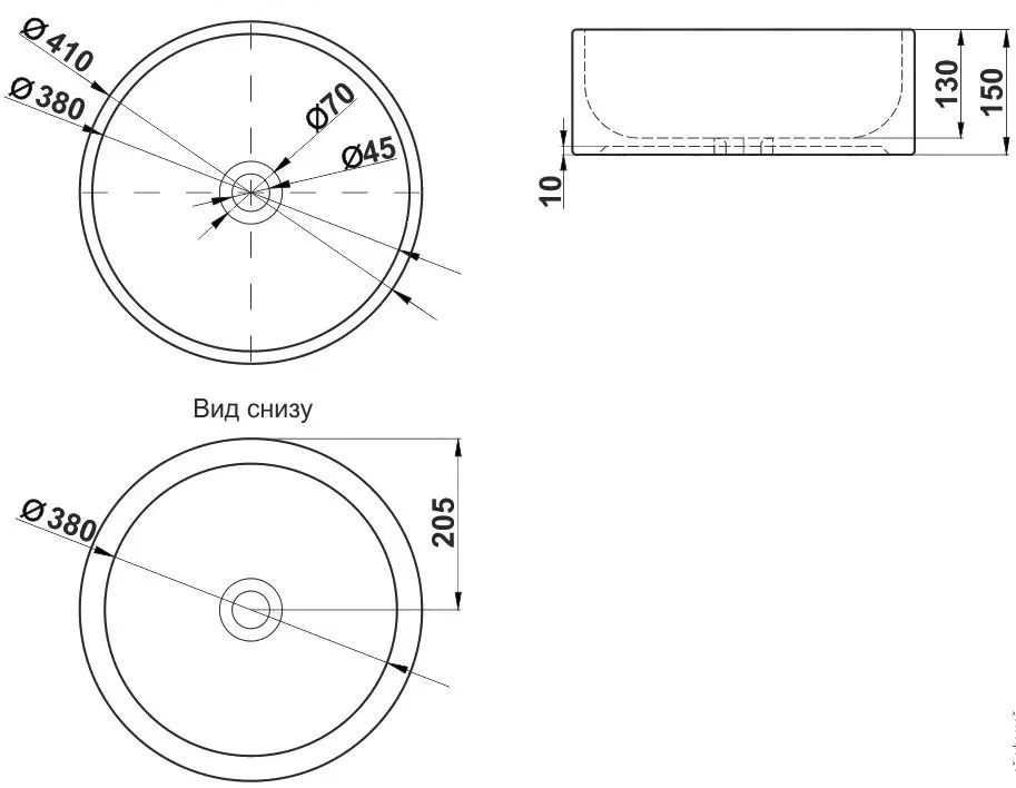 Умывальник Melana MLN-7078A - 4