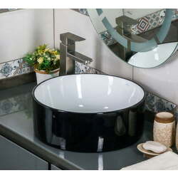 Умывальник Melana MLN-7078ABW (Black/White) Thumb