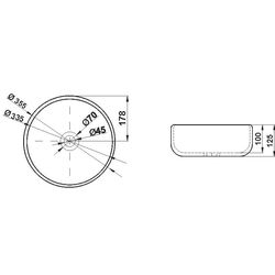 Умывальник Melana MLN-7078DMB (Black matte) Thumb