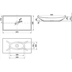 Умывальник Melana MLN-78123 (White) Thumb