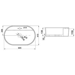 Умывальник Melana MLN-78325 Thumb