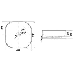 Умывальник Melana MLN-78418 Thumb