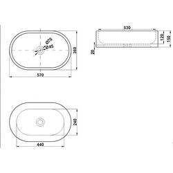 Умывальник Melana MLN-852 (A110) (White) Thumb