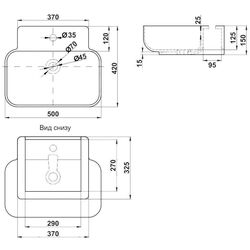 Умывальник Melana MLN-A462 (White) Thumb
