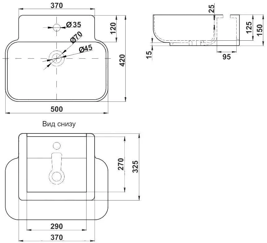 Умывальник Melana MLN-A462 (White) - 5