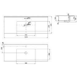 Умывальник Melana MLN-E120 (9120E) Thumb